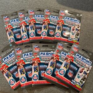(10 Packs) P.A. Sport NFL Stamp Collectible Book 2025 Starter Packs NEW Sealed
